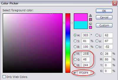 ���������� ���� Color Picker - ������� ������ ������.
