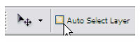 ��������� Auto Select Layer �� ��������.