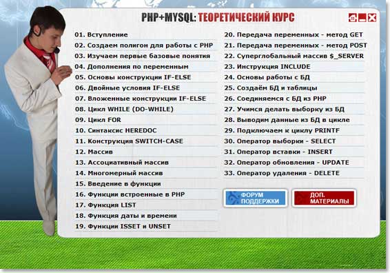 Евгений Попов. Видеокурс HTML + PHP + MySQL.