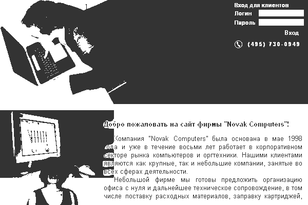 "Новак Компьютерс", 2 цвета.