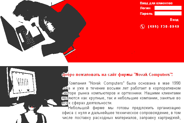 "Новак Компьютерс", сборка и продажа компьютеров.